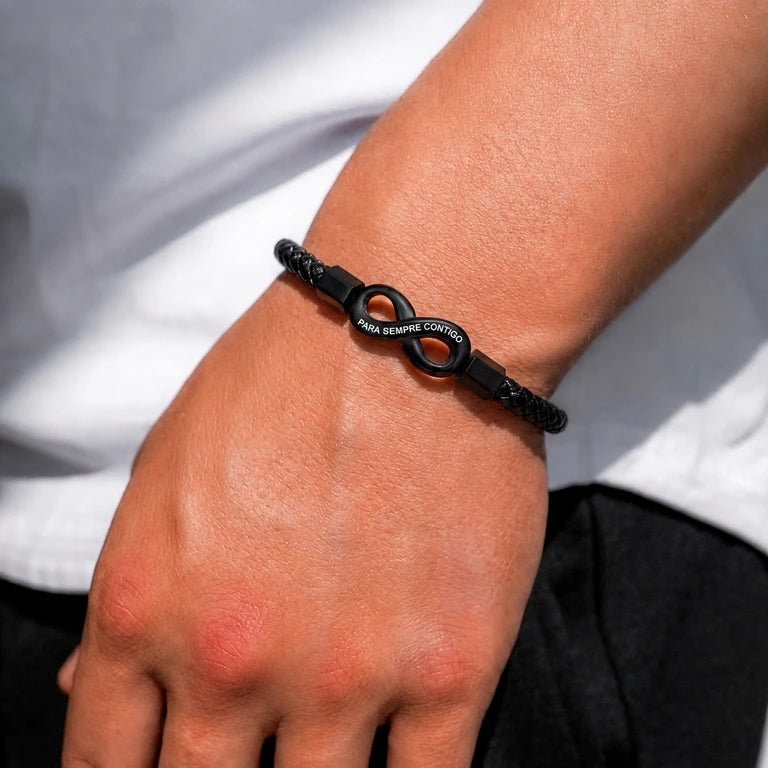 Pulseira Infinito para Ele – "Um Amor Sem Fim"